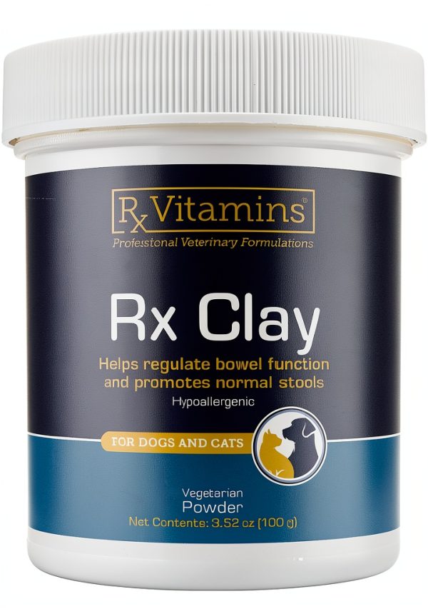 Rx Vitamins Clay Powder Dog Cat Diarrhea Relief Gut Health-0