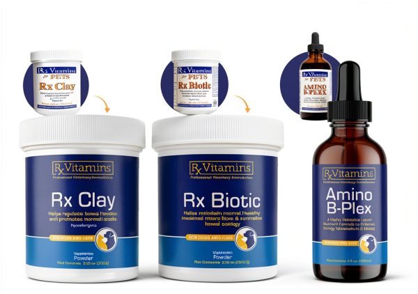 Rx Vitamins Clay Powder Dog Cat Diarrhea Relief Gut Health-1