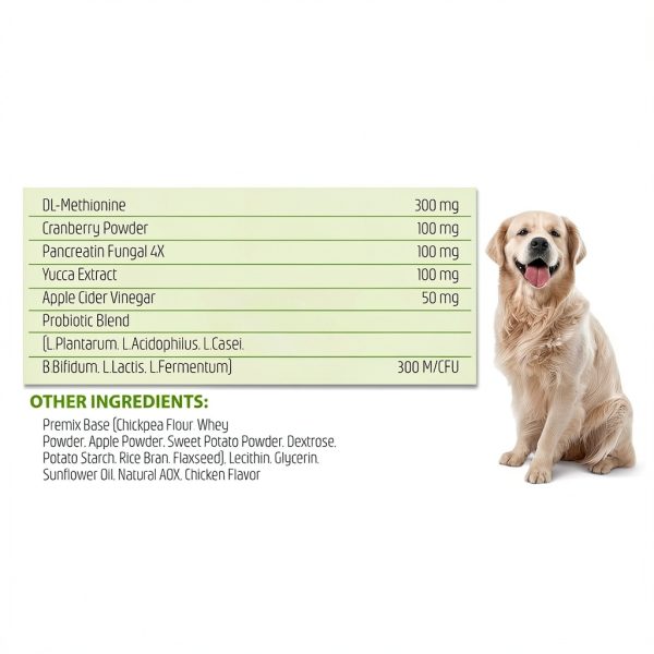 FURALAND Dog Urine Grass Burn Spot Chews Probiotic Treats-5