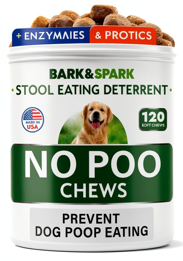 Bark&Spark No Poo Chews Dog Digestive Support Chicken Bacon-0