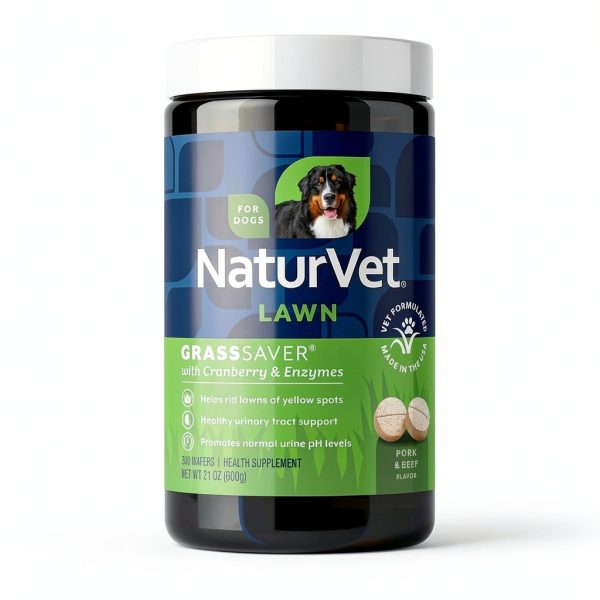 NaturVet GrassSaver Dog Supplement Wafers Soft Chews-0
