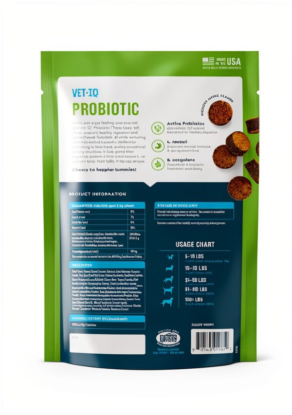 VetIQ Dog Probiotic Chews Gut Health Supplement Hickory-7