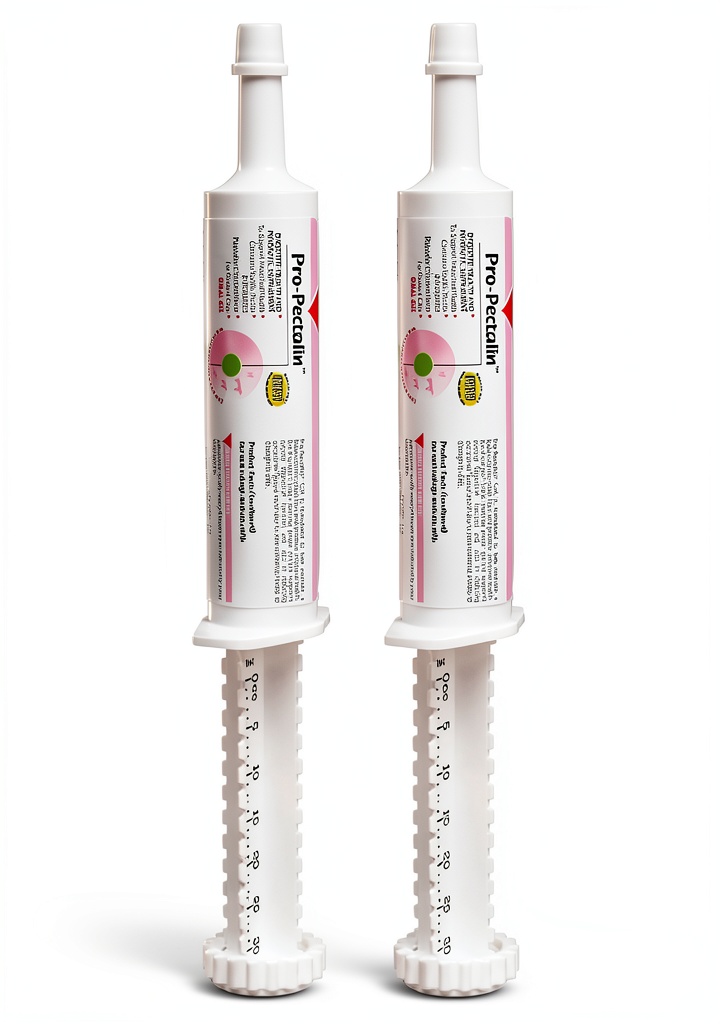 Vetoquinol Pro-Pectalin Oral Paste packaging and administration