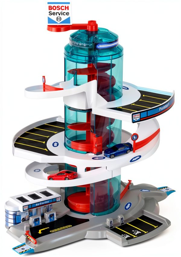 Theo Klein Toy Garage with Helix Elevator-0