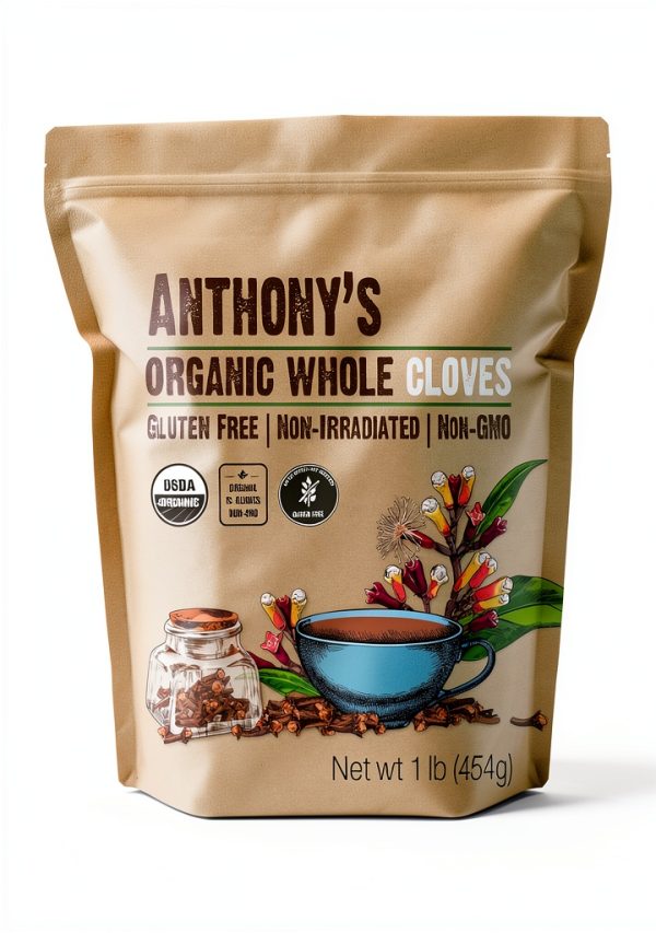 Organic Whole Cloves by Anthony's Goods 16oz-0