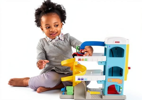 Fisher-Price Garage Spiral Ramp for Toddlers-1