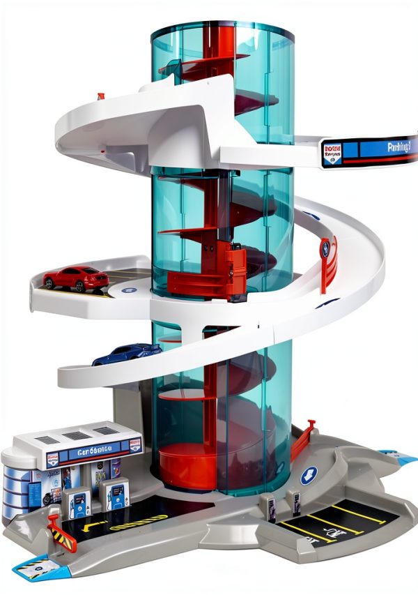 Theo Klein Toy Garage with Helix Elevator-8