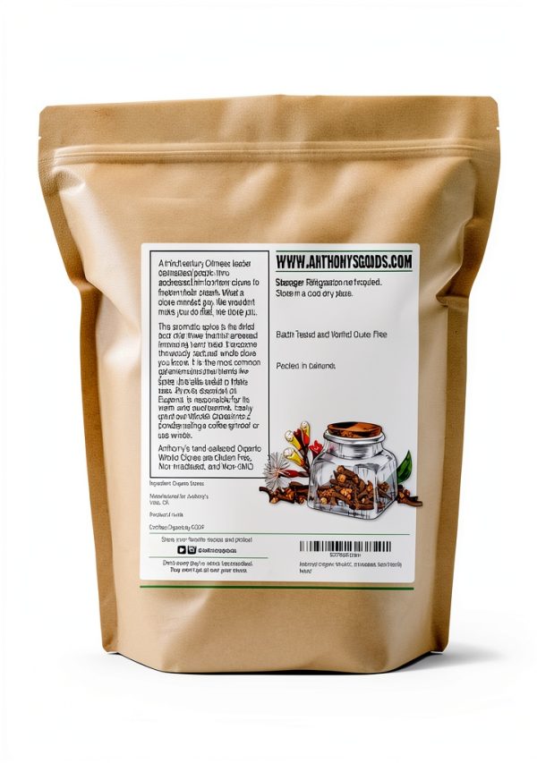Organic Whole Cloves by Anthony's Goods 16oz-1