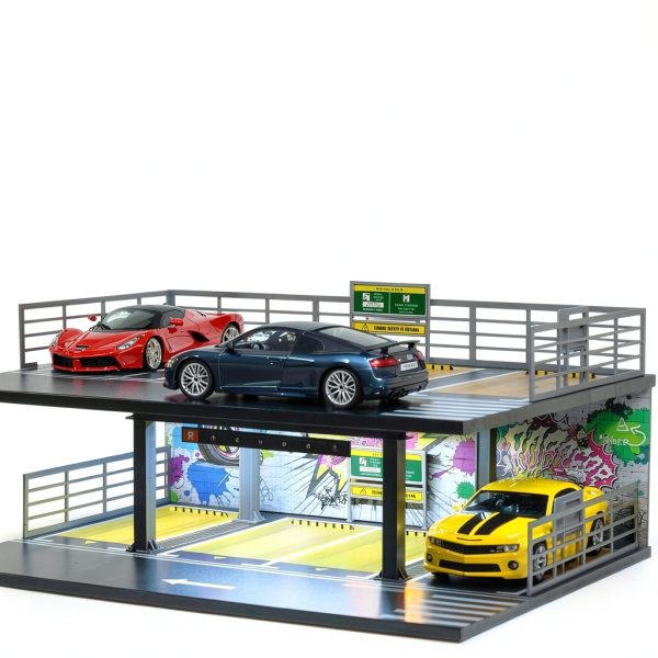 Toy Garage Display cxiiuui 1/24 Scale LED Model-4