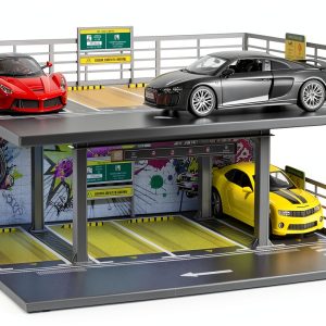 Toy Garage Display cxiiuui 1/24 Scale LED Model-0