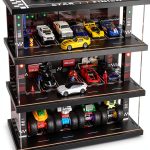 Waivvy Toy Car Storage Garage Wooden LED Display-0