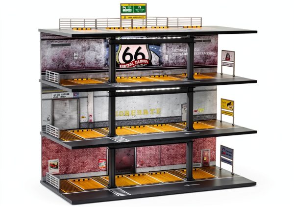 1/64 Toy Garage Display Cabinet Gtcwmx Art Deco-0