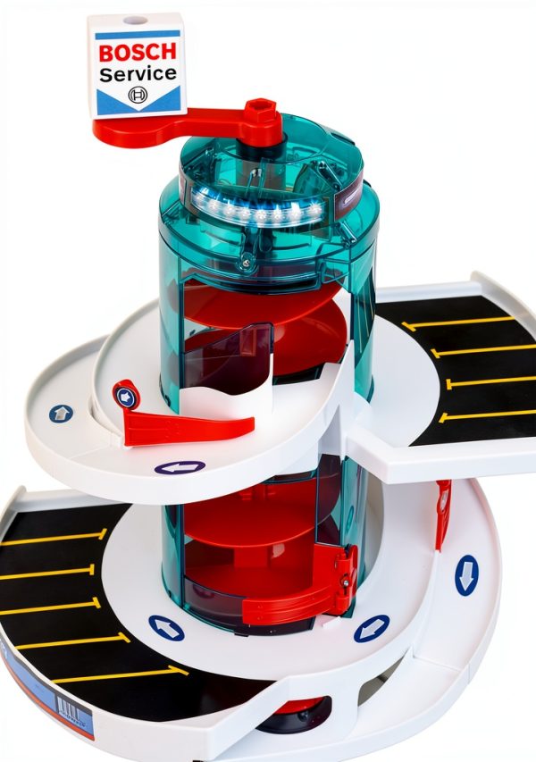Theo Klein Toy Garage with Helix Elevator-3