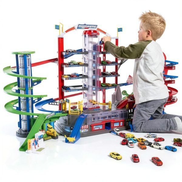 Dickie Toys 7-Story Parking Garage Playset for Kids-2
