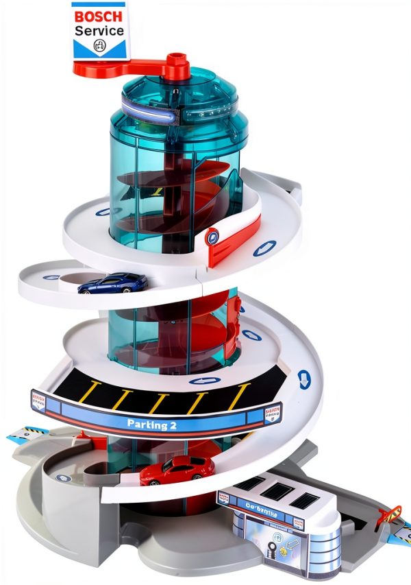 Theo Klein Toy Garage with Helix Elevator-2