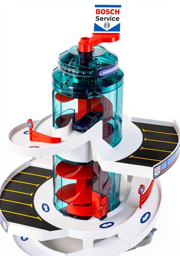 Theo Klein Toy Garage with Helix Elevator-4
