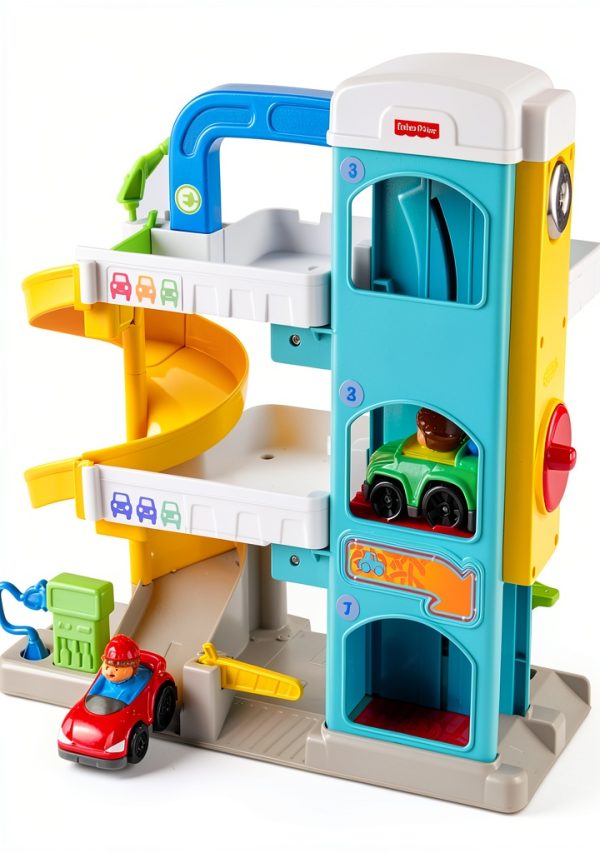 Fisher-Price Garage Spiral Ramp for Toddlers-2