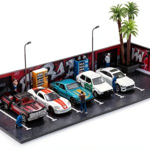 SSJITUAN 1/64 Garage Model Toy Car Display-0
