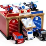 Toy Garage Playset Toy To Enjoy Wooden 2‑Level Set-0