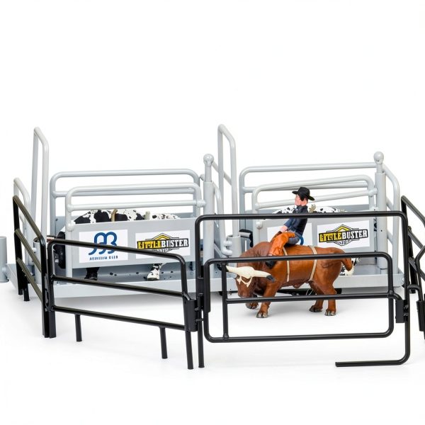 Little Buster Metal Fence Panels Set 5 Piece with Gate 1:16 Scale-4