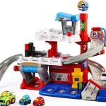 VTech Smart Car Garage Playset with Spiral Ramps and SmartPoints-0
