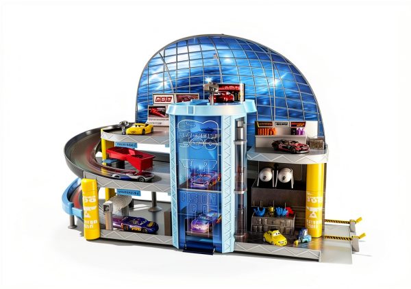 Cars 3 Florida Speedway Garage by Mattel Toy Set with 5 Play Areas-5