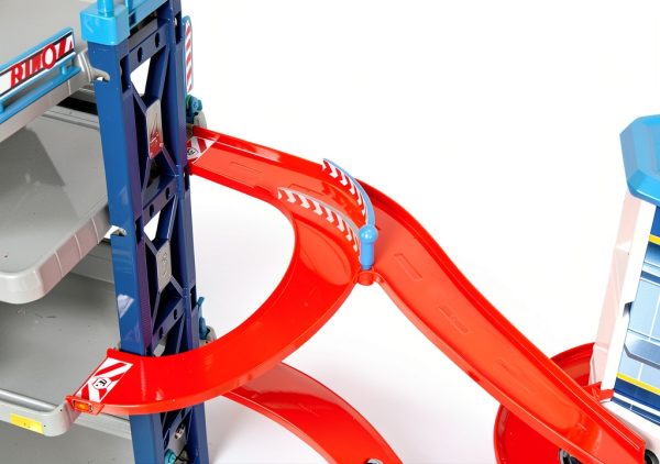 Dickie Toys Car Garage Play Set with Spiral Ramp, 4 Die‑Cast Cars-4