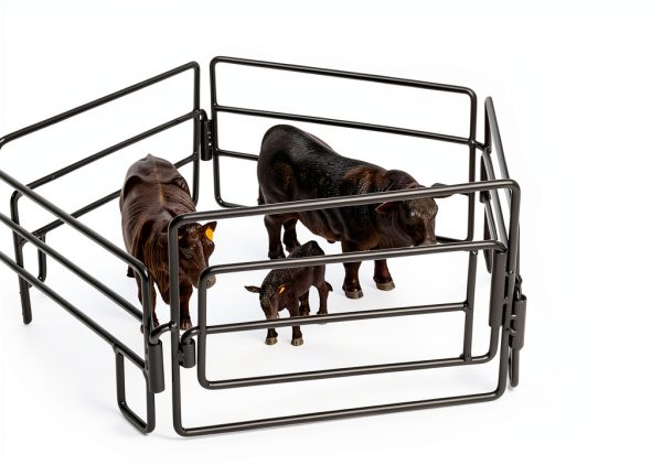 Little Buster Metal Fence Panels Set 5 Piece with Gate 1:16 Scale-3