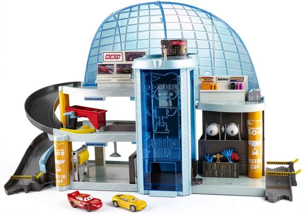 Cars 3 Florida Speedway Garage by Mattel Toy Set with 5 Play Areas-0