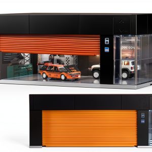 FQDGTFA 1/64 Scale Diecast Display Garage with LED Lights Model FQ2-0
