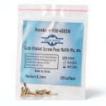 Gold-Plated Screw Post #4 Medium 9.3mm Dental Implant Brand Dentistry-0