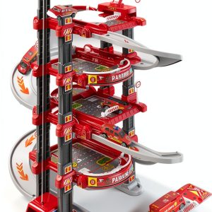 Firefighter Hot Wheels Garage by SCLWSS 4‑Level 1/64 Scale Toy Storage-0