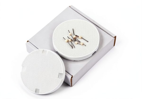 Honeycomb Firing Trays 72mm with 10 Amann Girrbach Pins by Airgoesin-2