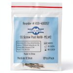 400057 HSB Screw Posts M2#2 Medium 9.3mm Stainless Steel 12/Pk-0