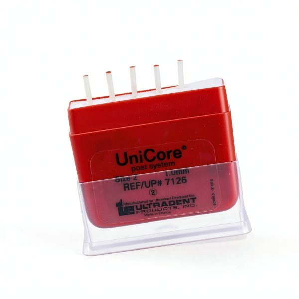 Unicore 7126 Glass Fiber Post System #2 1.0mm Red 5/Pk-3
