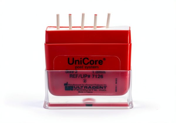 Unicore 7126 Glass Fiber Post System #2 1.0mm Red 5/Pk-0